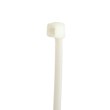 Panduit Cable Tie, 5-1/2 in L, 1.30 in Max Bundle Dia., Natural, Nylon 6/6, 40 lb Strength, 1000 PK S6-40-M